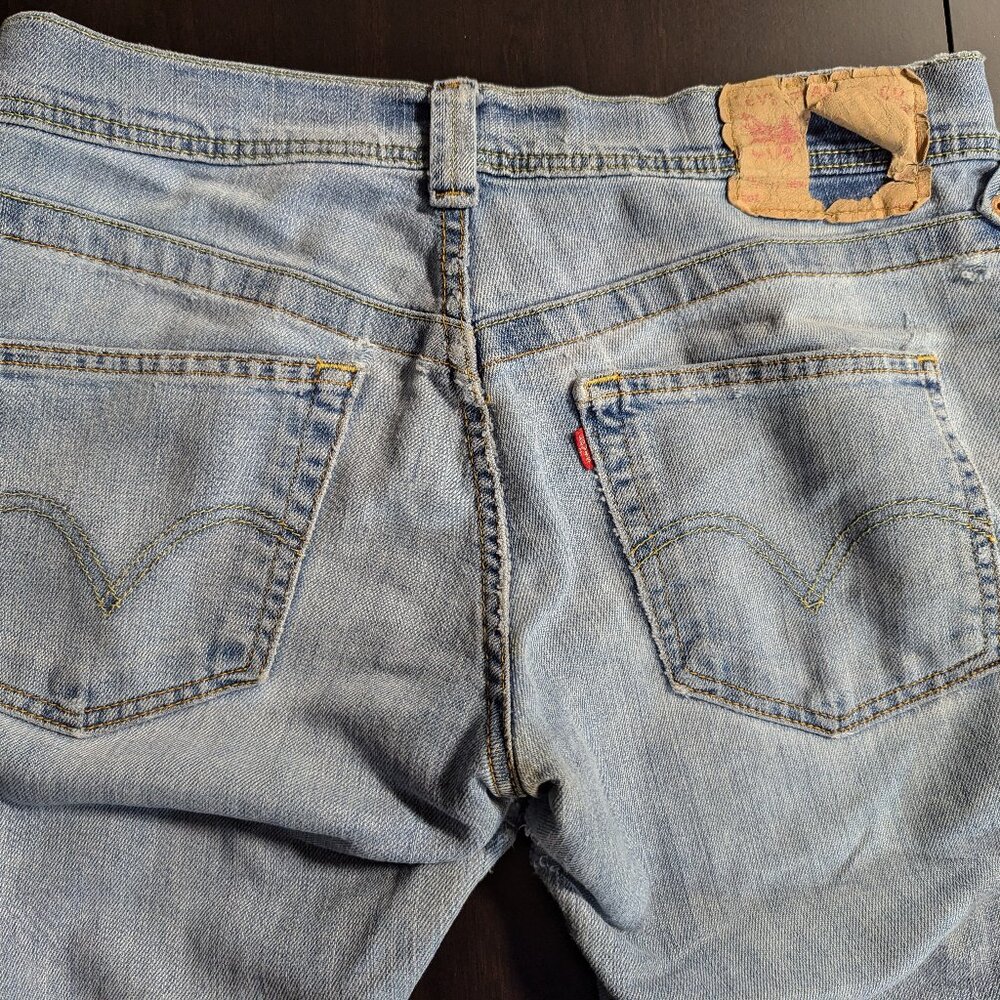 Vintage Levi's Slouch Boot Cut 518 Jeans, Size 9M - Picture 5 of 9